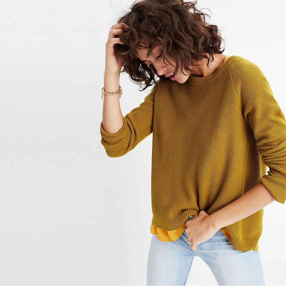 Madewell Province Cross-Back Pullover Sweater Size S